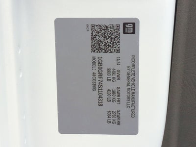 2025 Chevrolet Express Cutaway 3500 1WT Regular Wheelbase RWD