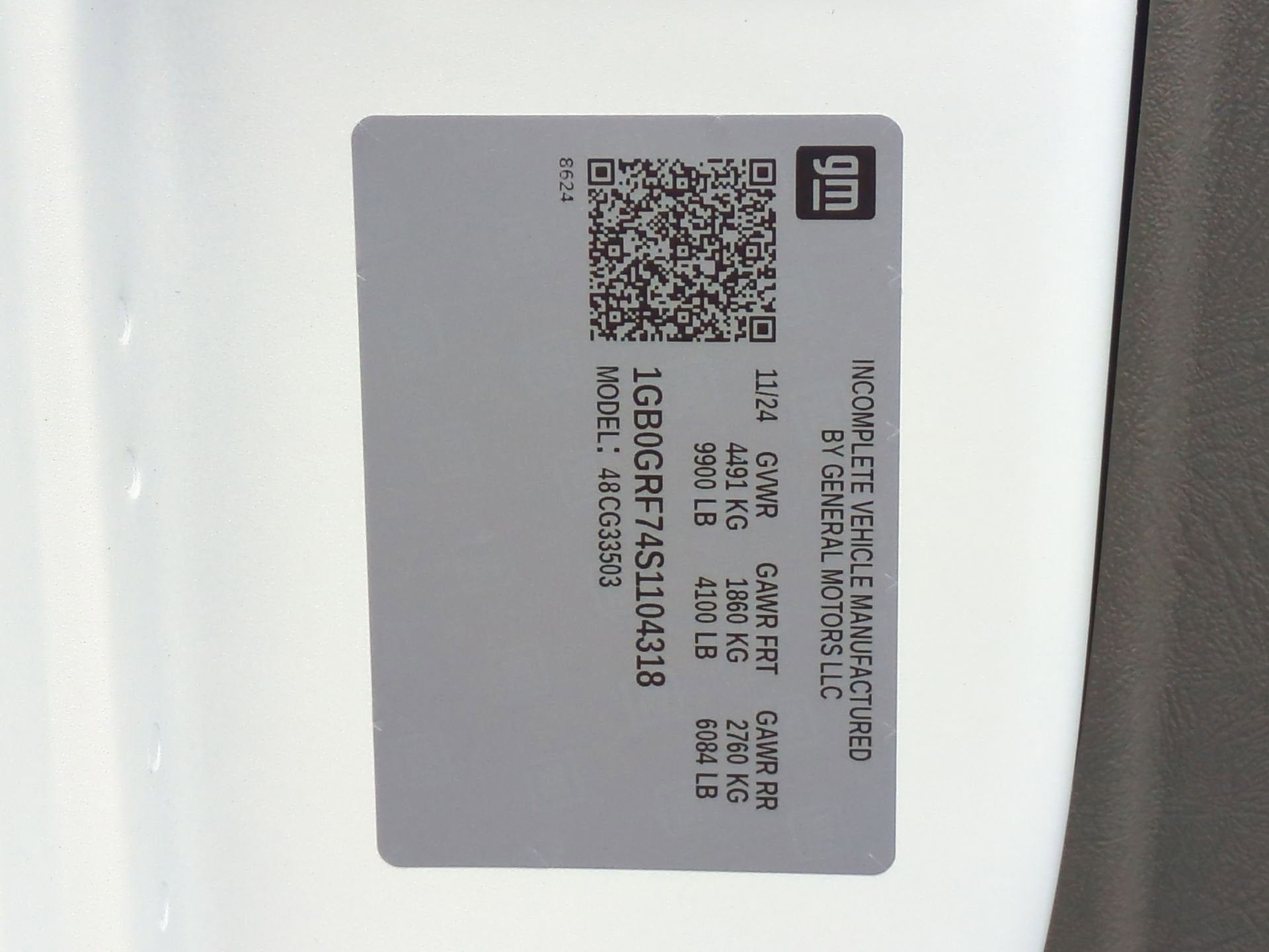 2025 Chevrolet Express Cutaway 3500 1WT Regular Wheelbase RWD