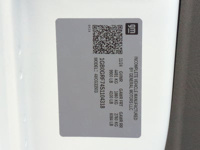 2025 Chevrolet Express Cutaway 3500 1WT Regular Wheelbase RWD