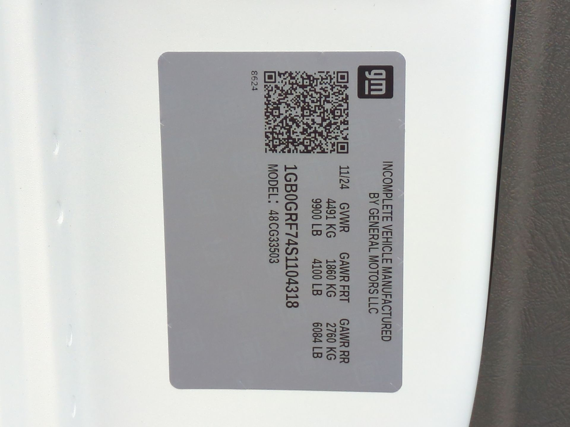 2025 Chevrolet Express Cutaway 3500 1WT Regular Wheelbase RWD