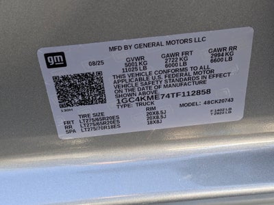 2026 Chevrolet Silverado 2500 HD Custom Crew Cab Standard Box 4WD