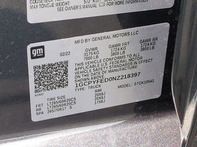 2022 Chevrolet Silverado 1500 LTD LT Trail Boss