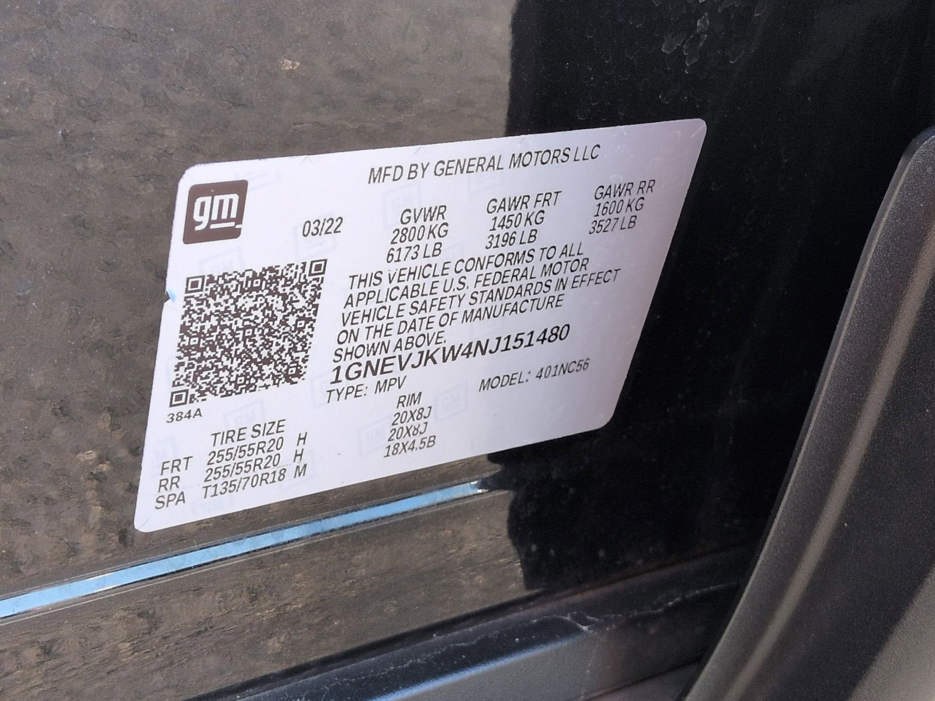 2022 Chevrolet Traverse RS