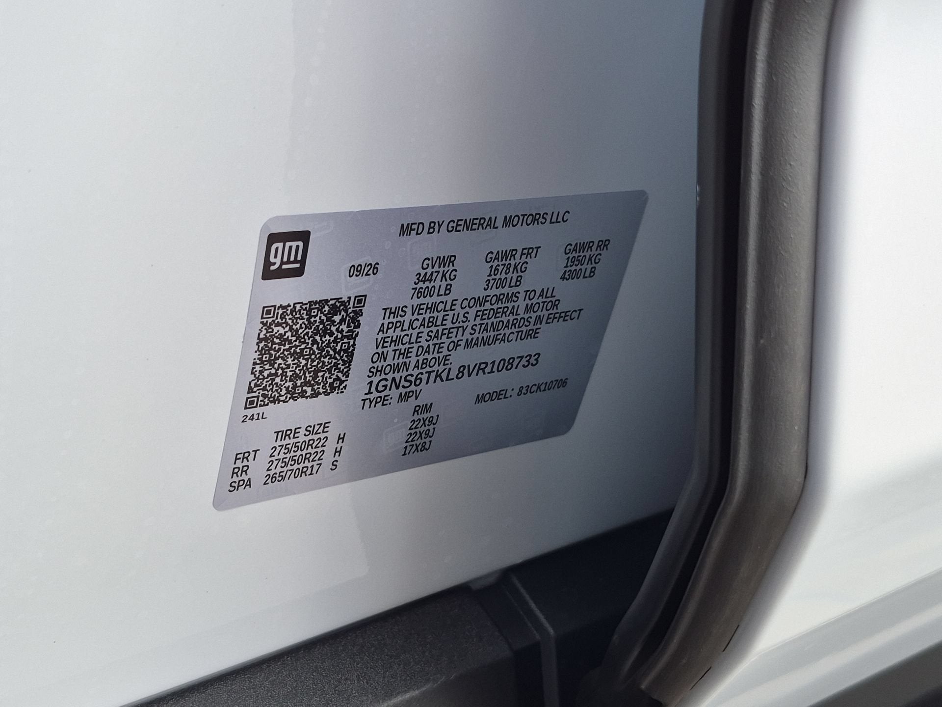 2027 Chevrolet Tahoe High Country SUV 4WD