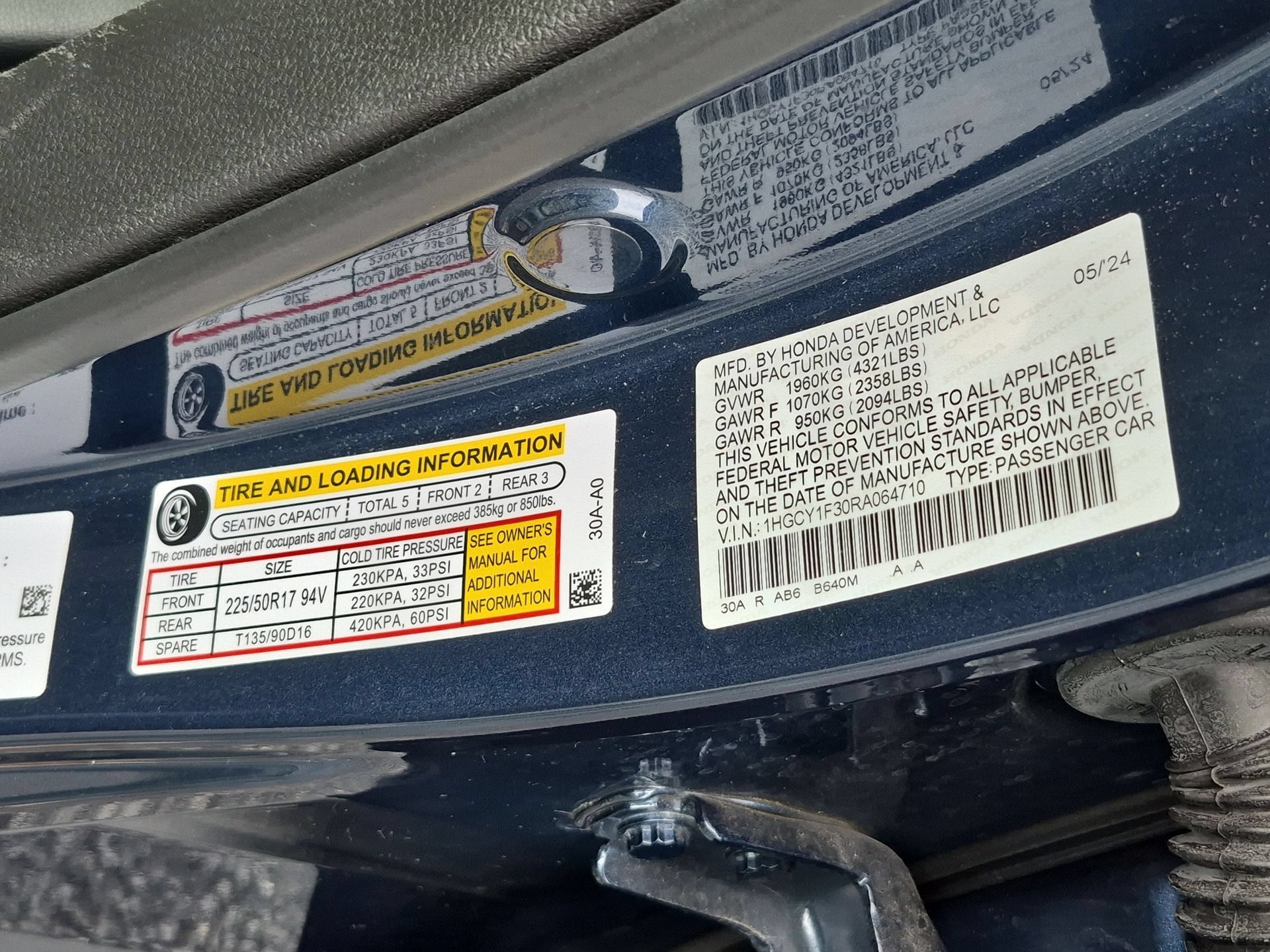 2024 Honda Accord Sedan EX