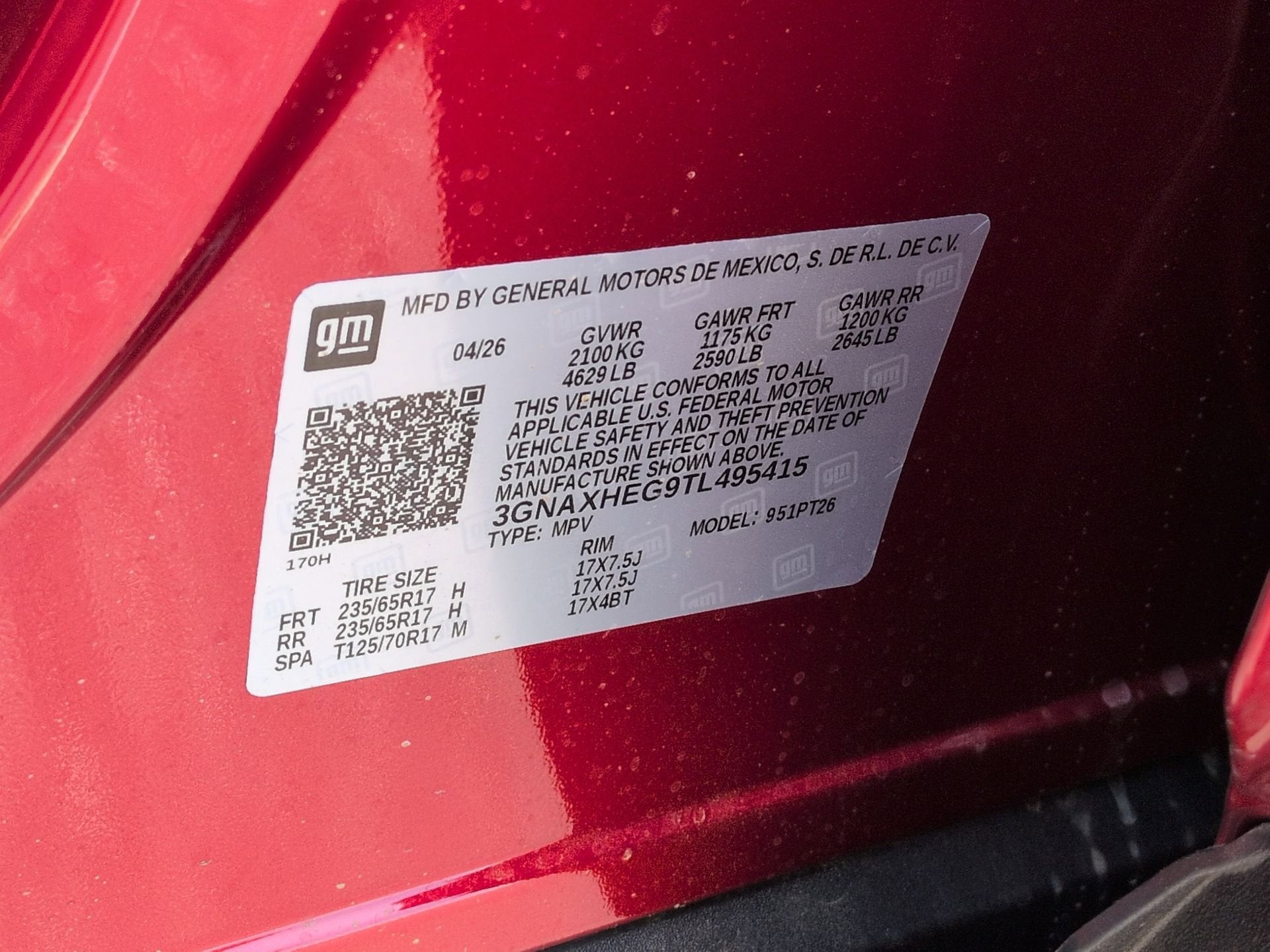 2026 Chevrolet Equinox LT SUV FWD