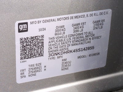 2025 Chevrolet Blazer EV RS SUV RWD