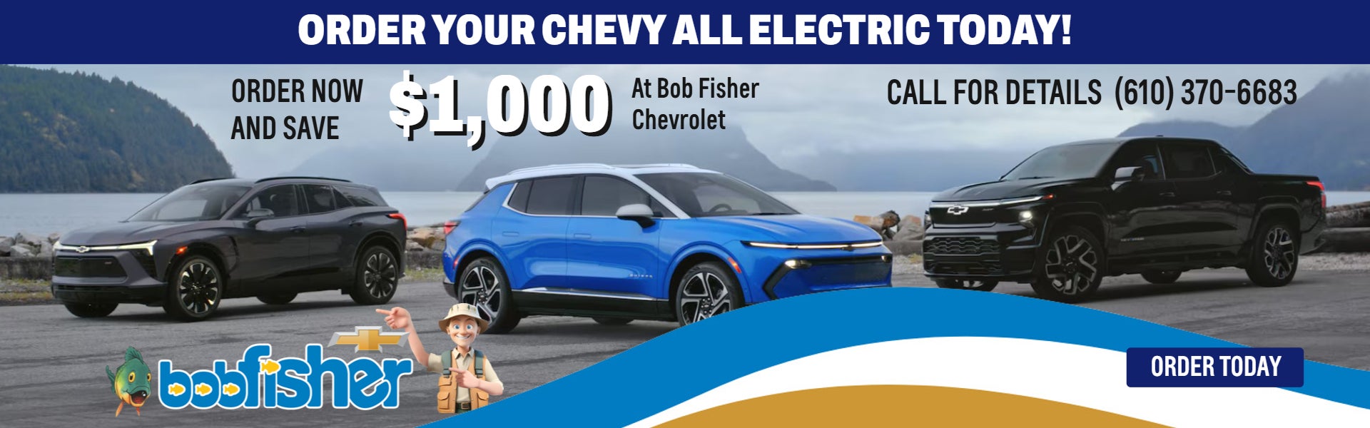 ORDER YOUR CHEVY ALL ELECTRIC TODAY! ORDER NOW AND SAVE $1,0