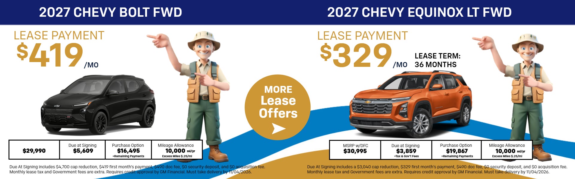 New Chevrolet 2027 Lease Specials!