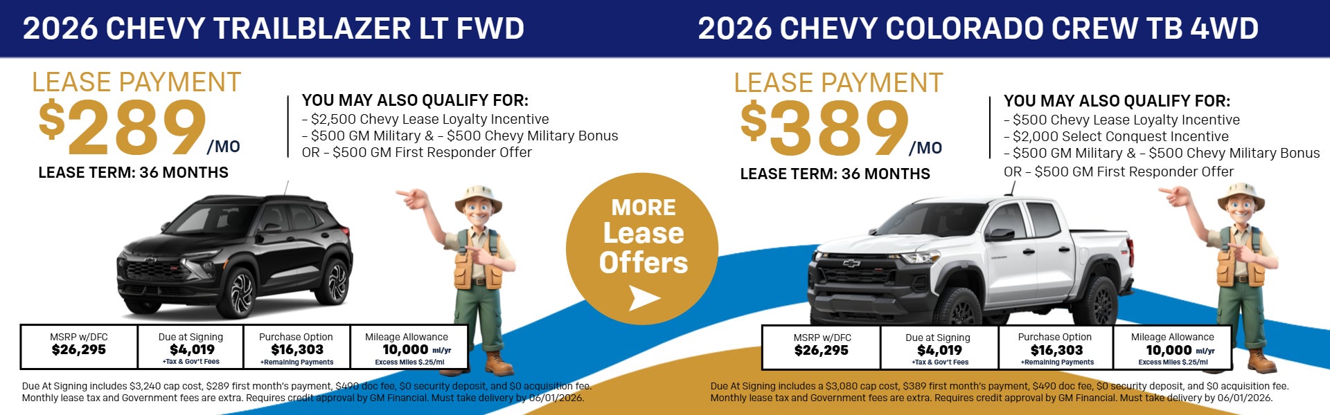 New Chevrolet Lease Specials!